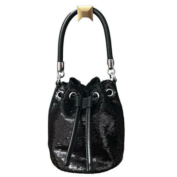 Marc Jacobs The Micro Sequin Bucket Bag, BLACK - Picture 2 of 16
